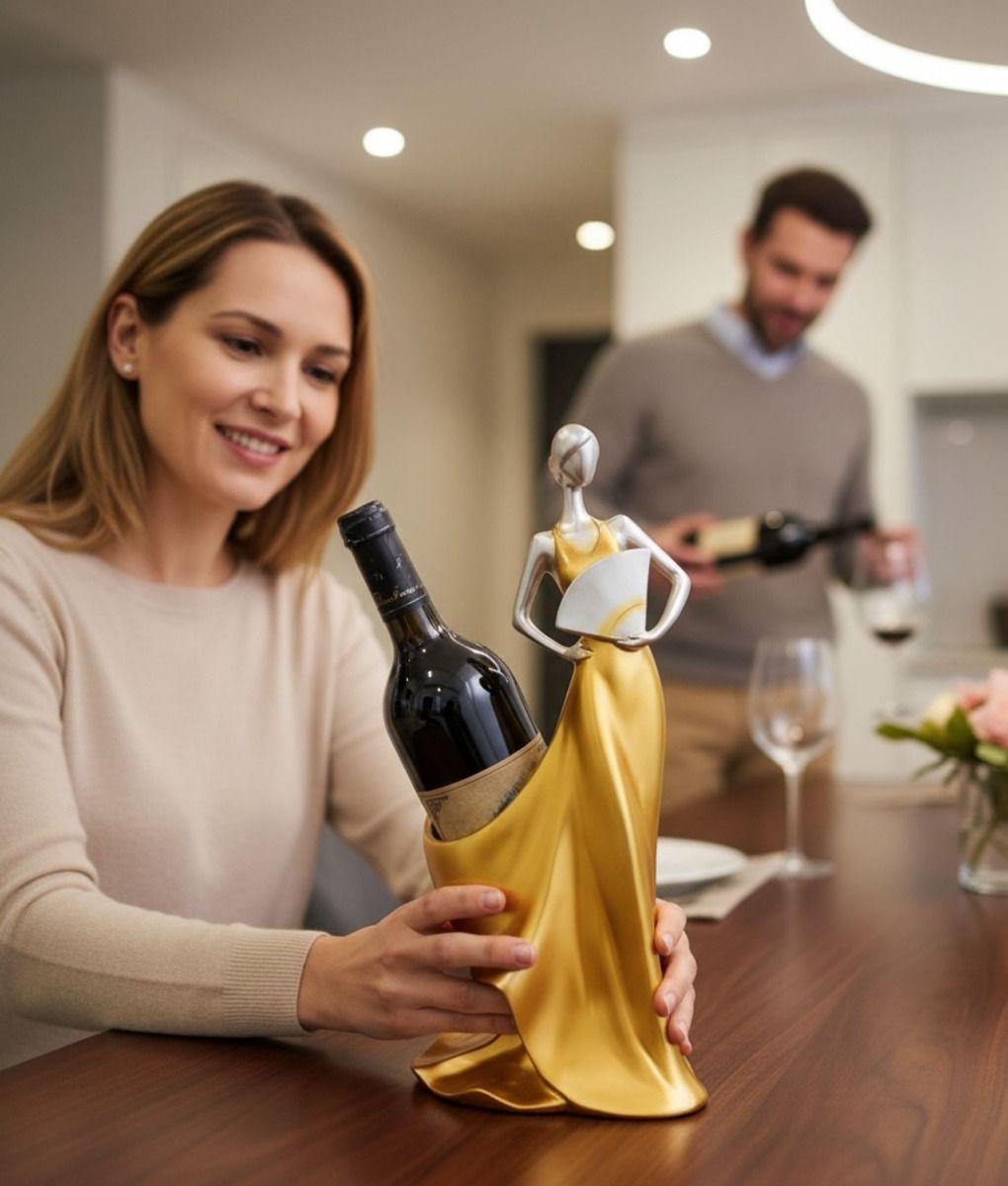 Soporte Decorativo Botellas Figura Mujer Adorno Hogar Jhn-3