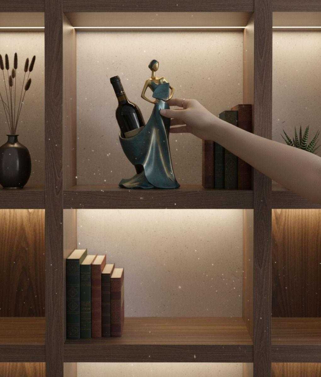 Soporte Decorativo Botellas Figura Mujer Adorno Hogar Jhn-4