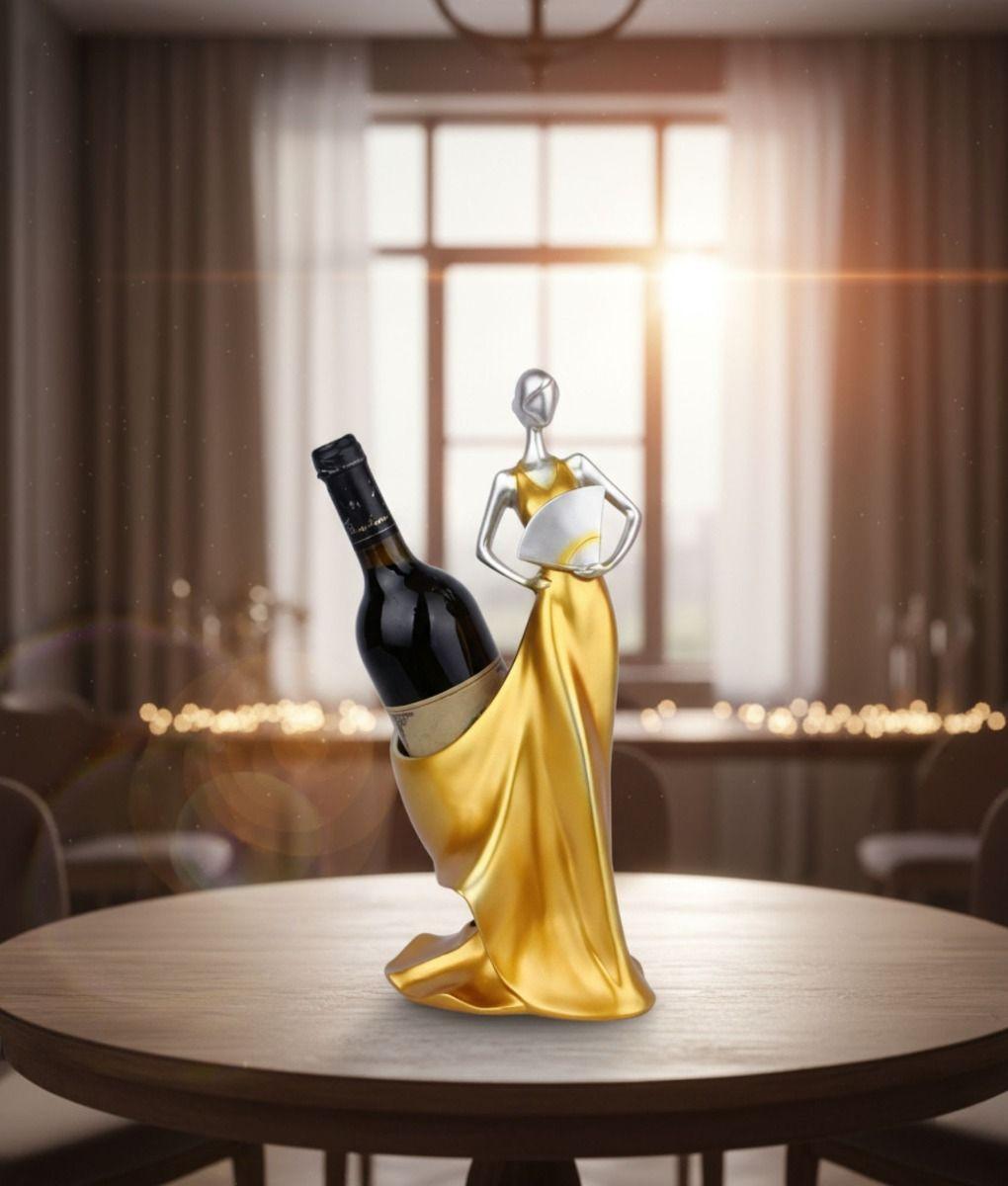 Soporte Decorativo Botellas Figura Mujer Adorno Hogar Jhn-9