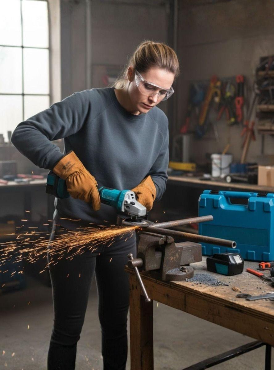 Esmeril Angular Inalámbrico Kit Profesional Herramienta Jhn-2