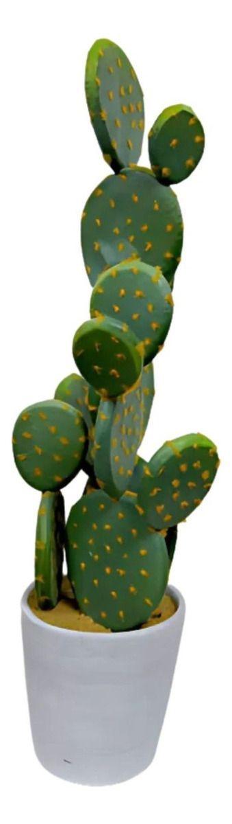 Planta Artificial Decorativa Cactus Opuntia Realista Jhn-2