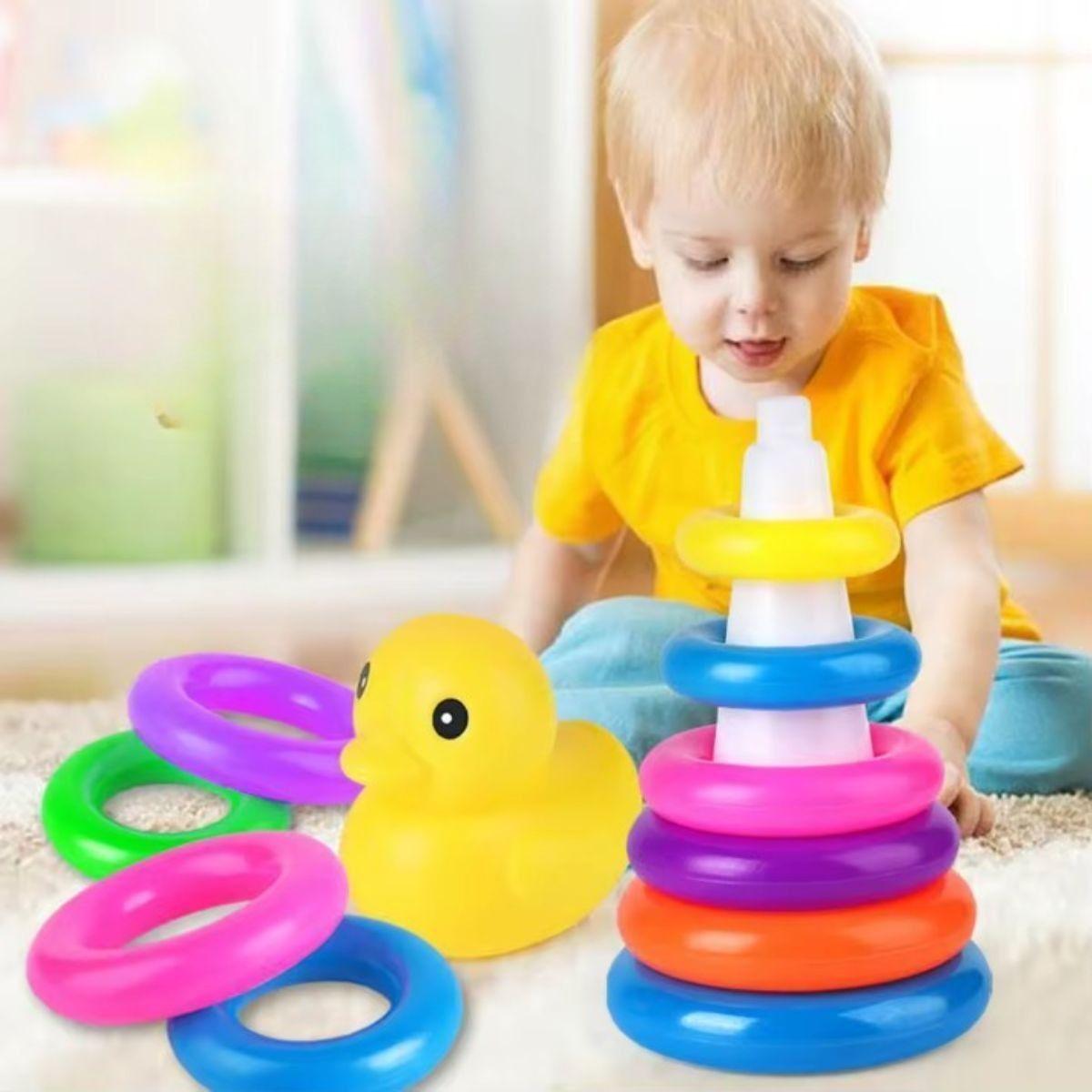 SET 2 JUEGUETE DESARROLLO TORRE BOLAS RODANTES BEBES LAU-1