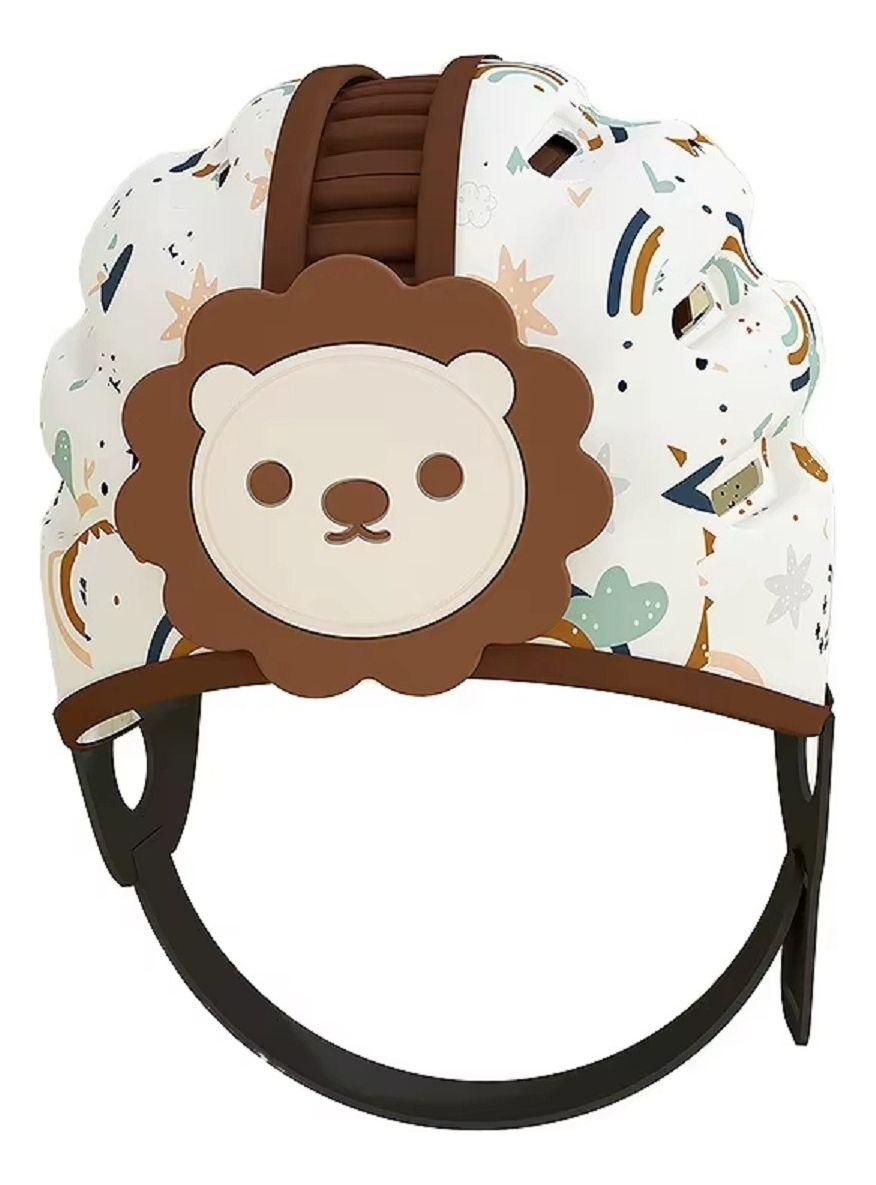 Cascos Antigolpes Diseño Leon Protector Suave Bebes Lau-0