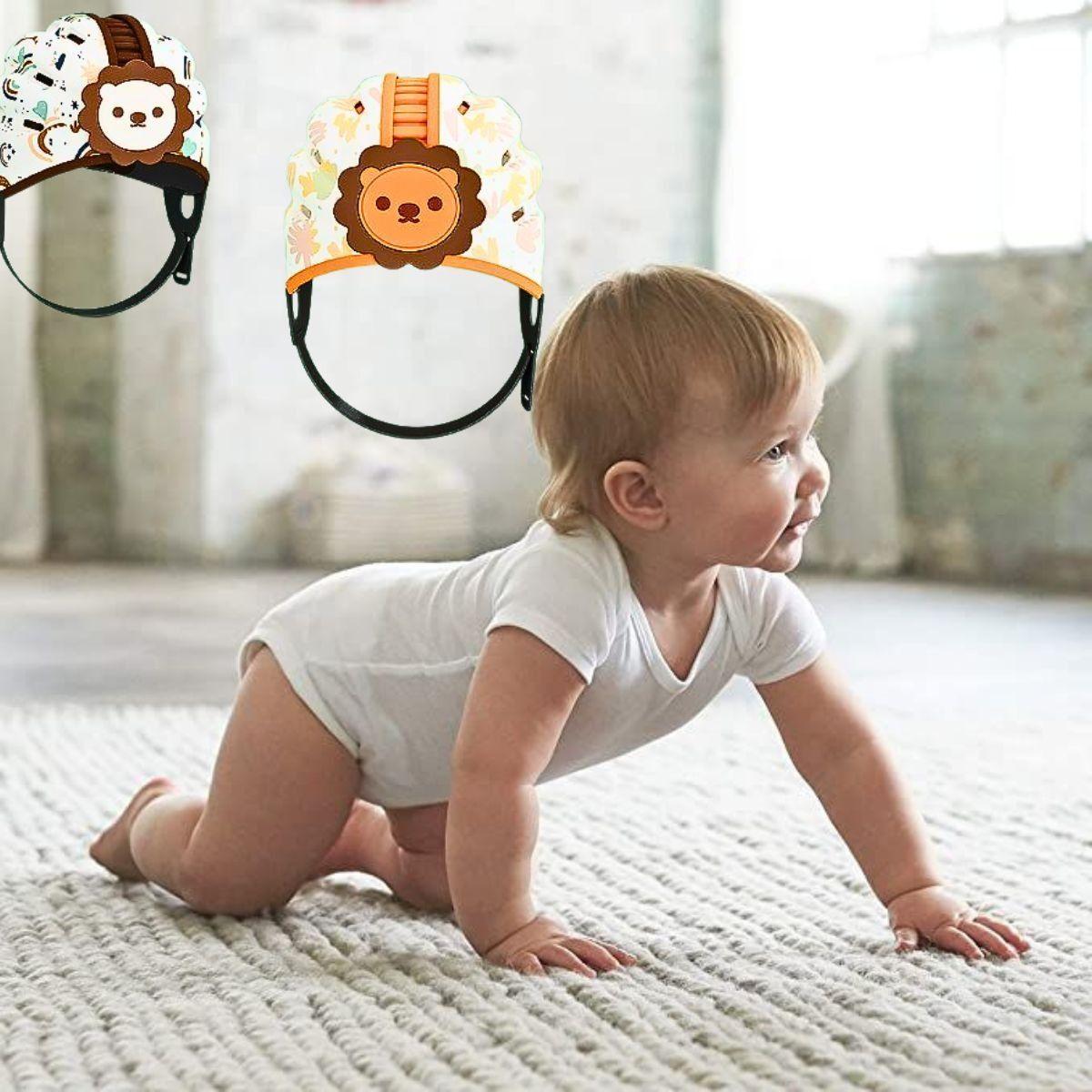 Cascos Antigolpes Diseño Leon Protector Suave Bebes Lau-5