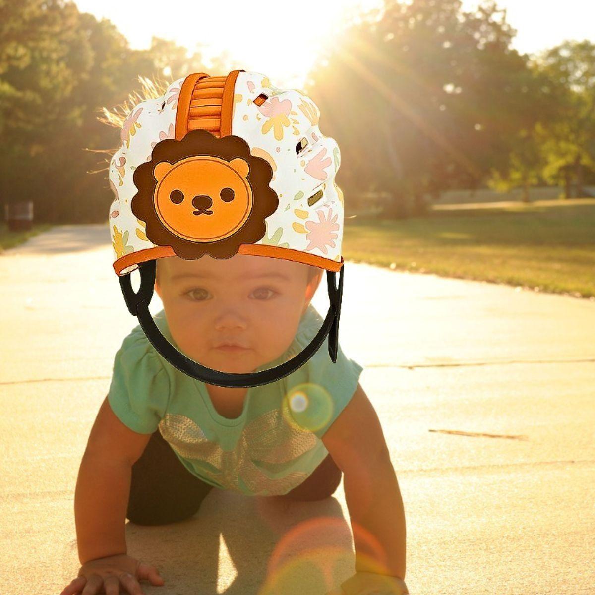 Cascos Antigolpes Diseño Leon Protector Suave Bebes Lau-7