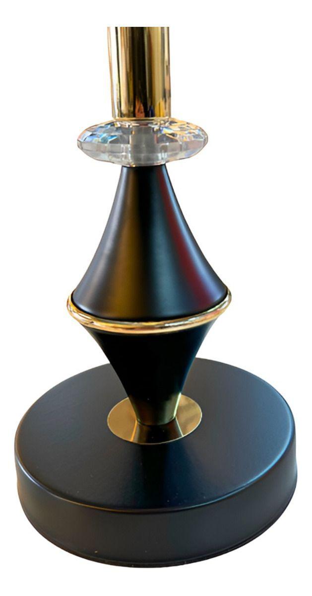 Lámpara Velador Mesa Dormitorios Moderna Negra Jhn-2