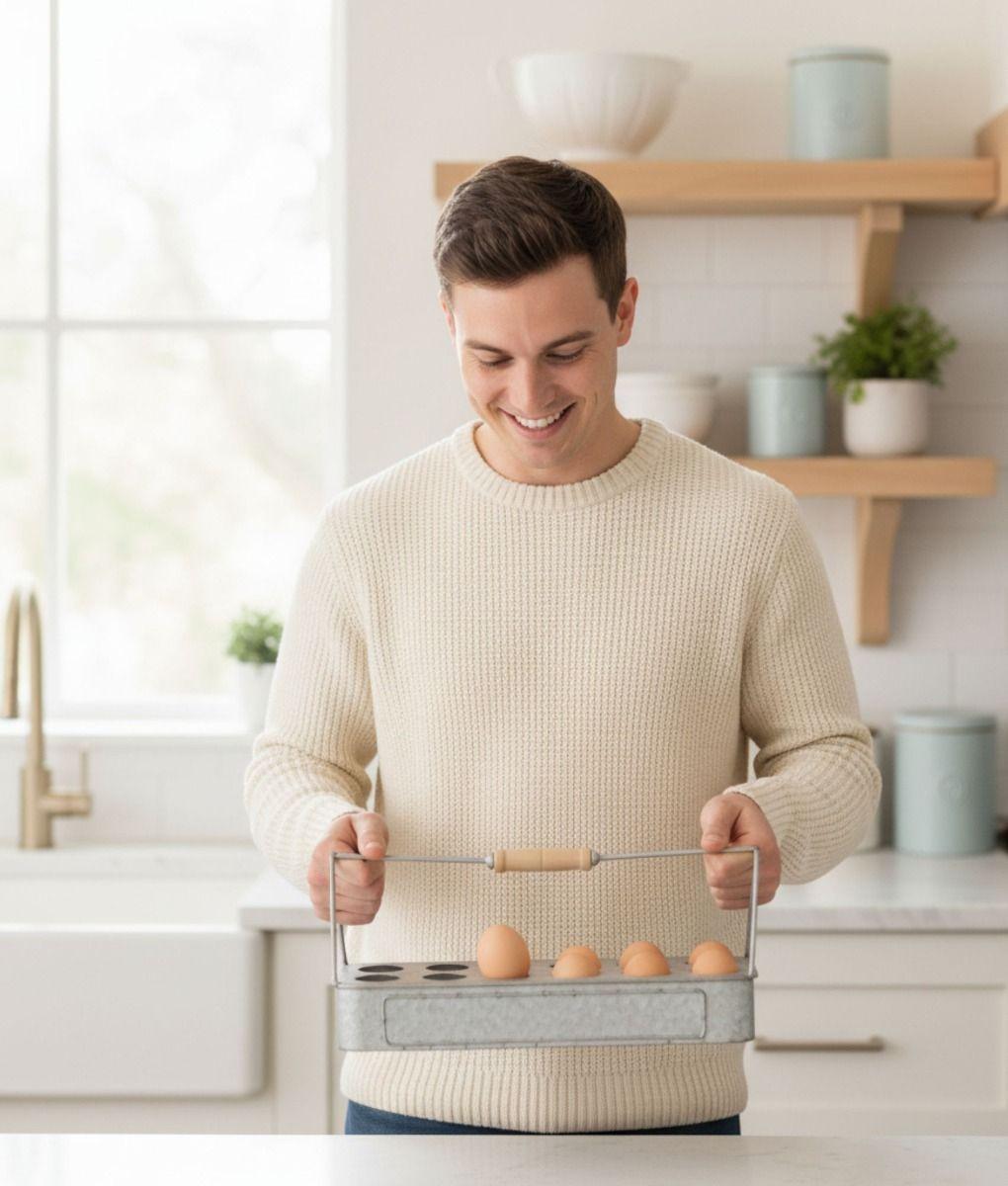 Huevera Porta Huevos Hogar Bandeja Organizador Cocina Jhn-6