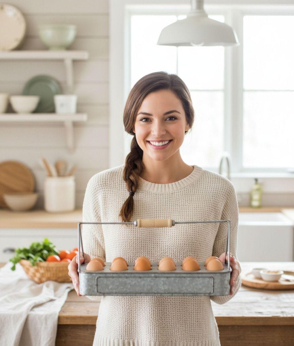 Huevera Porta Huevos Hogar Bandeja Organizador Cocina Jhn-8