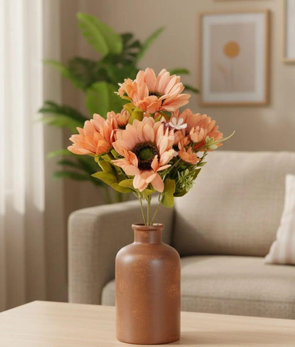 Set 2 Ramo Floral Artificial Silvestre Adorno Decorativo Jhn-8