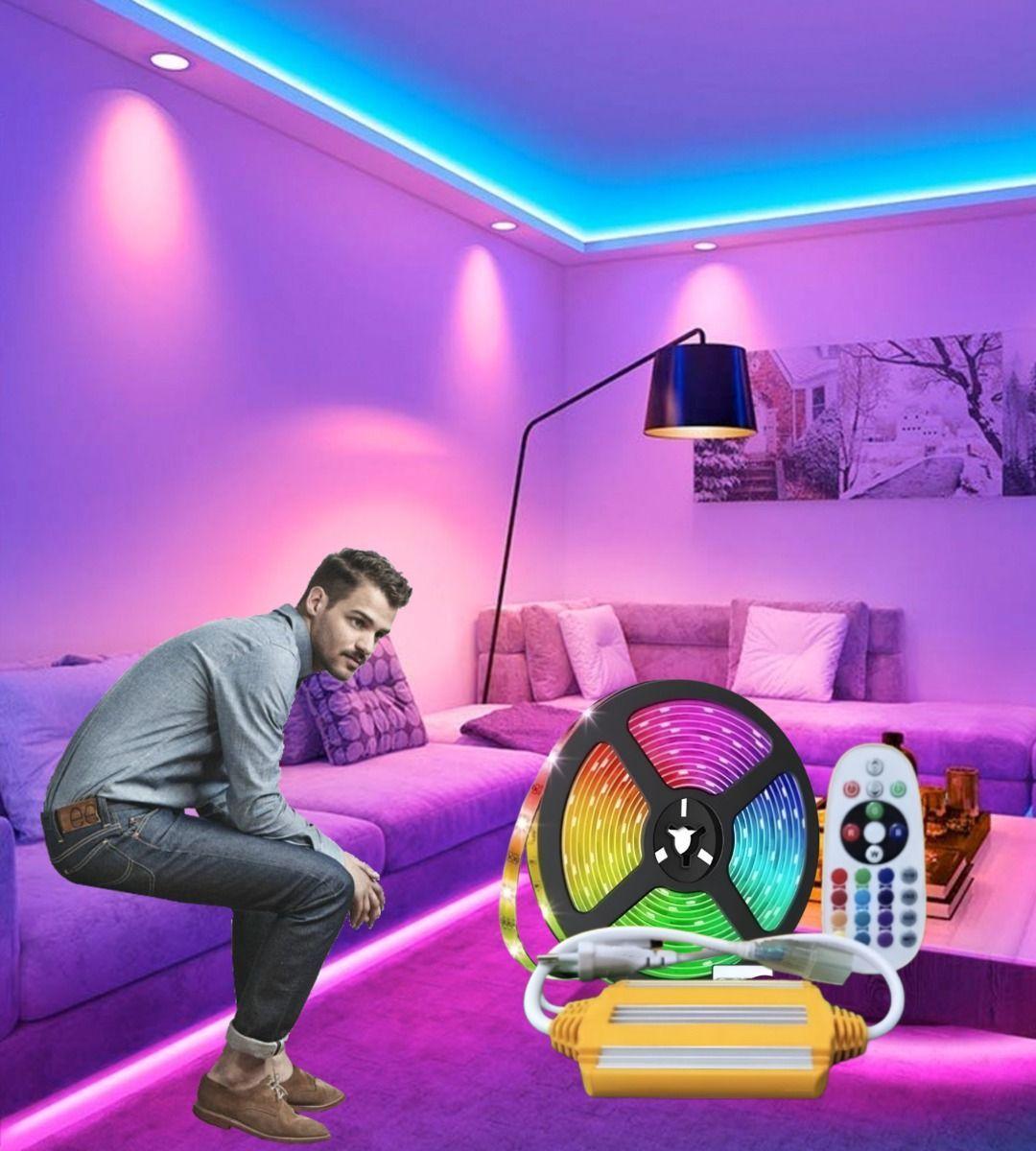 Controlador Iluminador LED RGB Manguera Control Remoto Jhn-4