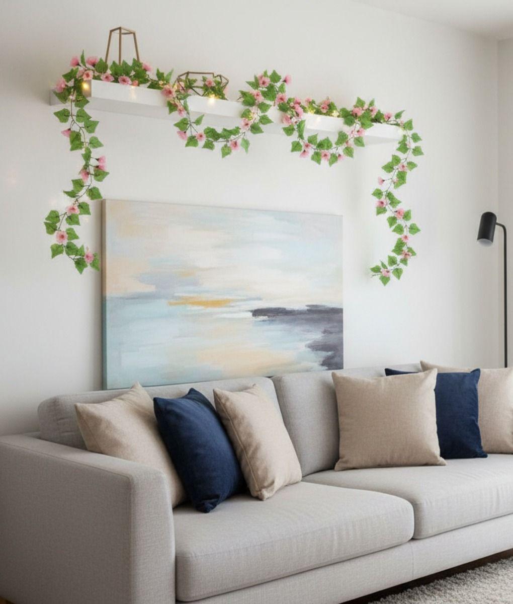 Set 2 Flores Artificiales Guirnalda Enredadera Adorno Jhn-6