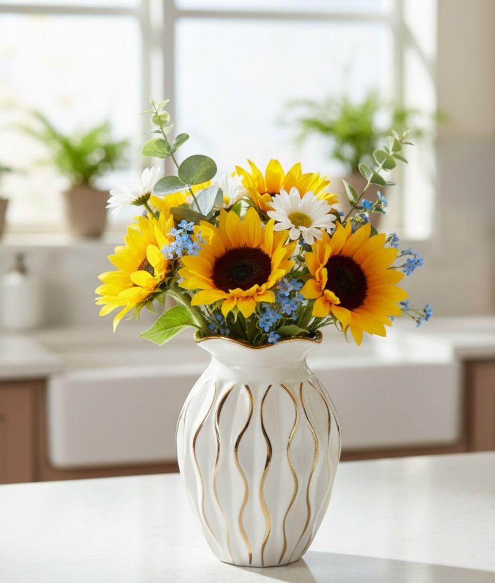 Florero Decorativo Moderno Elegante Jarrón Adorno Hogar Jhn-7