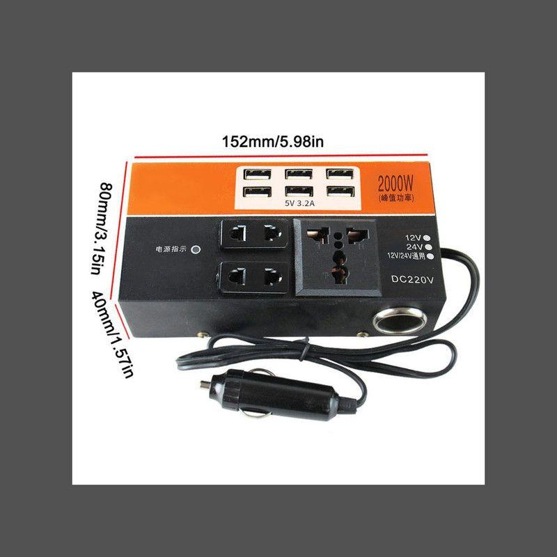 Inversor De Corriente Vehiculo 12V a 24V Camiones Lau-9