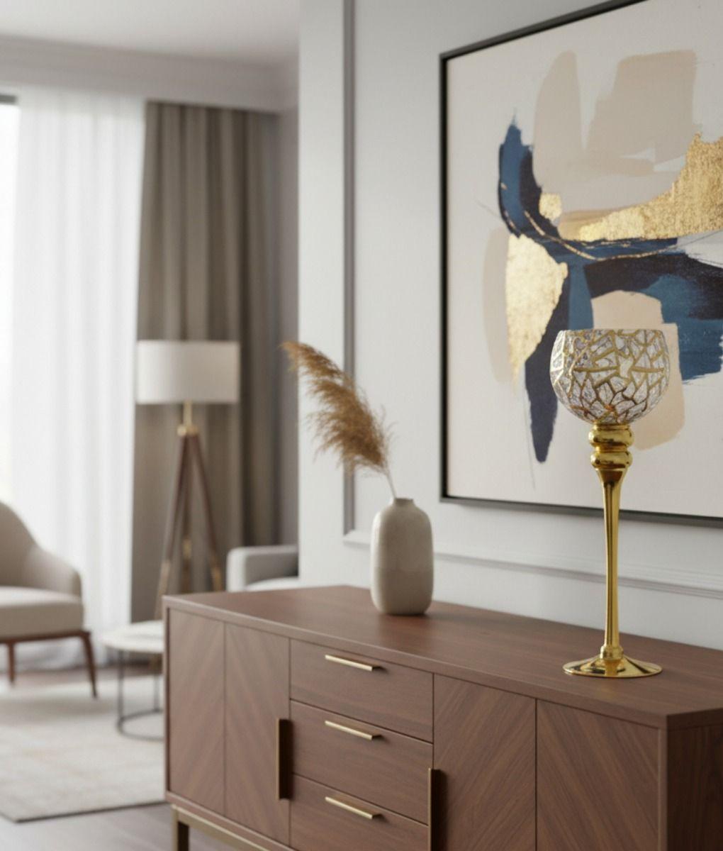 Set 3 Portavelas Copa Lujo Escultural Evento Centro Mesa Jhn-7