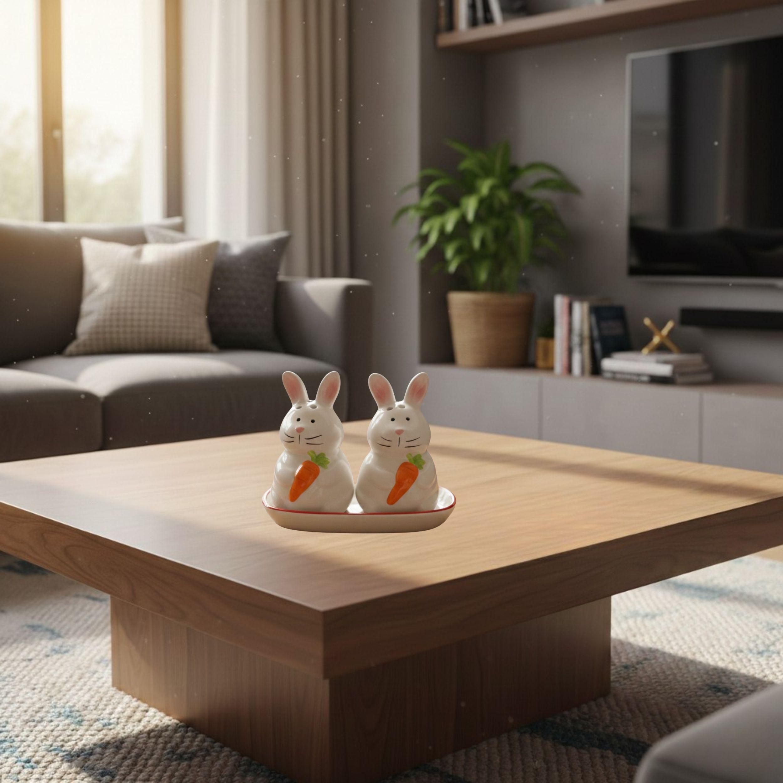 Set 2 Condimentos Conejos Salero Pimentero Regalo Cocina ALJ-3