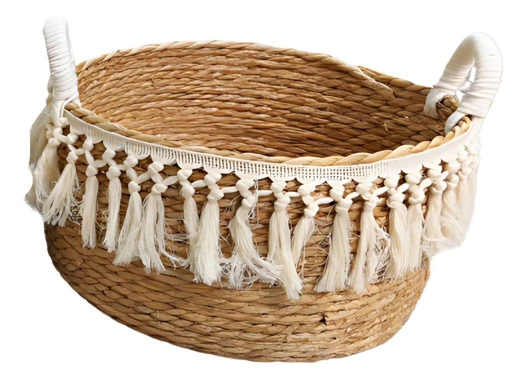 Set 3 Canastos Decorativos Almacenamiento Natural Hogar Jhn-2