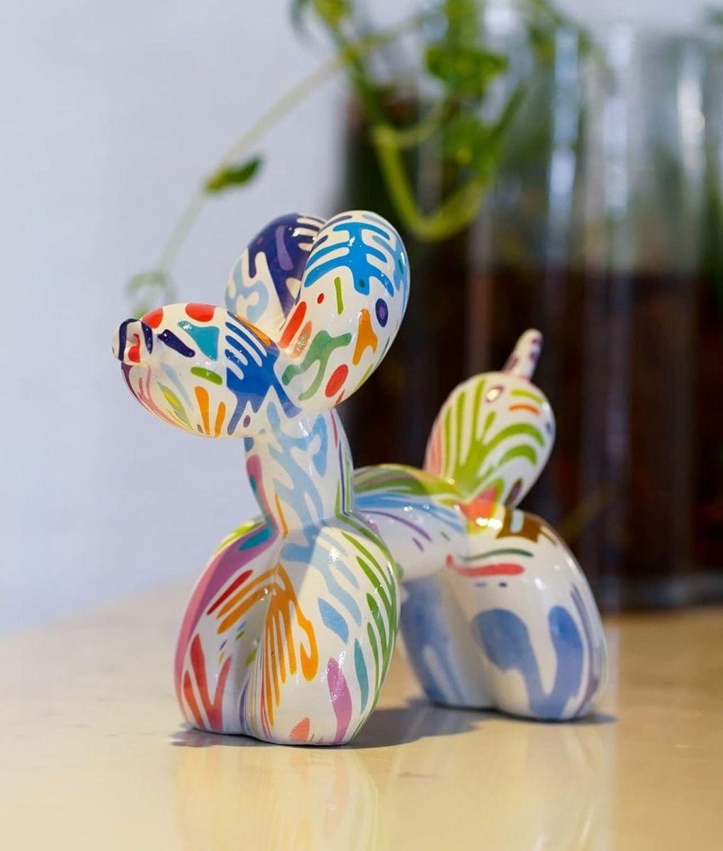 Figura Decorativa Perro Globo Graffiti Estatua Hogar Jhn-7
