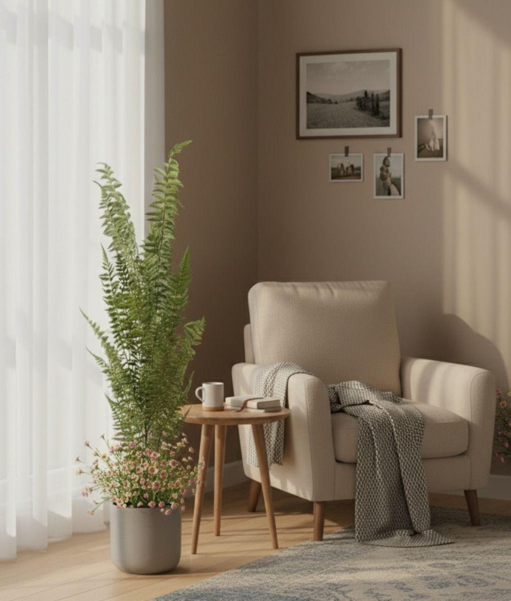 Set 2 Planta Artificial Decorativa Helecho Enredadera Jhn-6