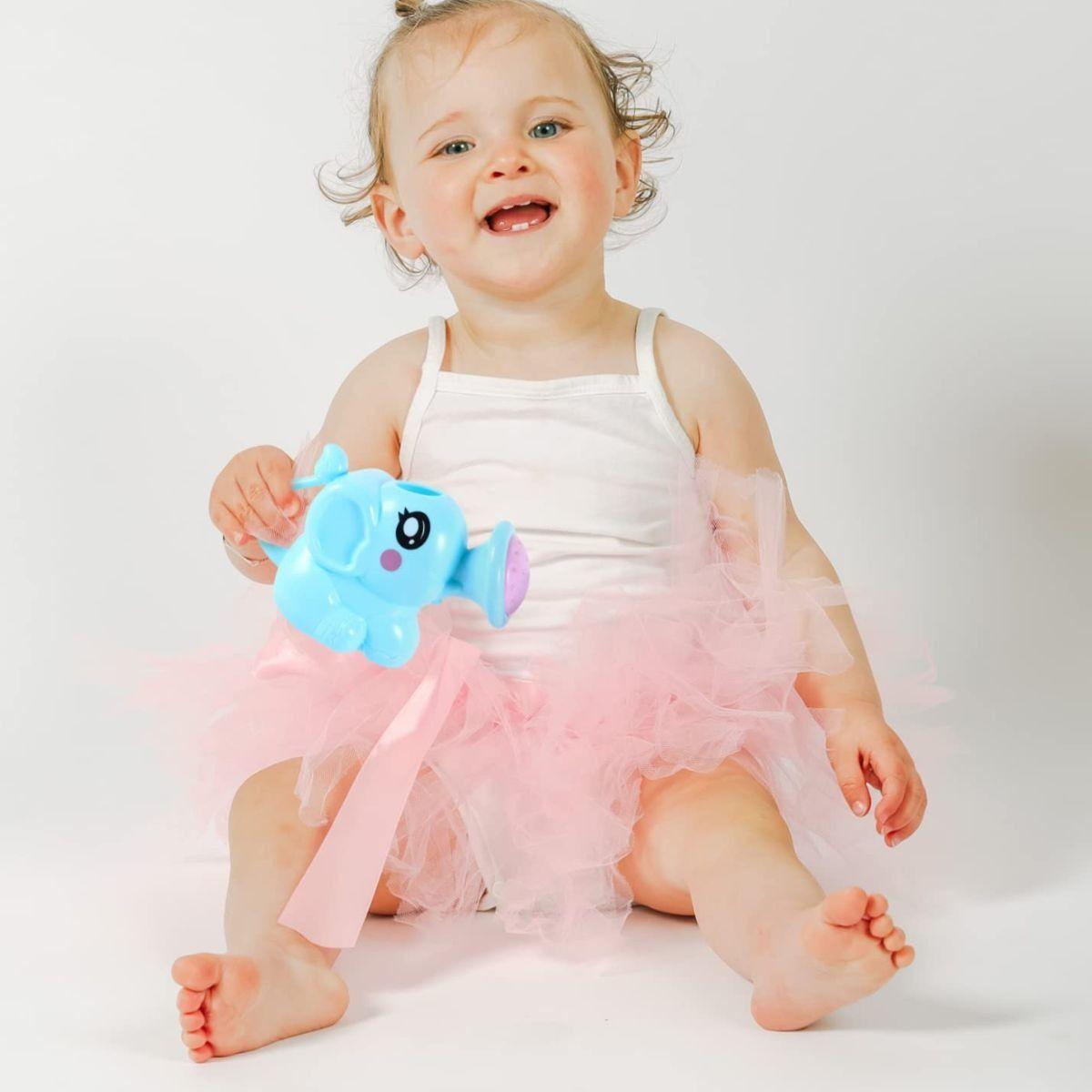 SET 7 JUGUETE PARA EL BAÑO REGADERA FORMA ELEFANTE LAU-1