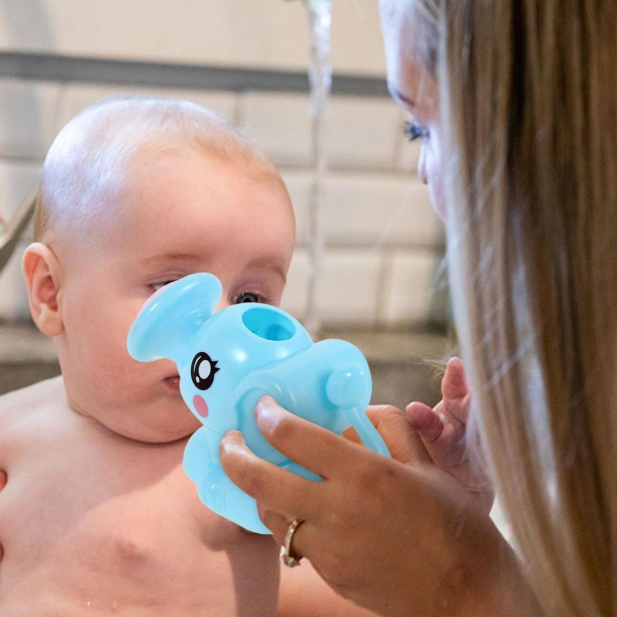 SET 7 JUGUETE PARA EL BAÑO REGADERA FORMA ELEFANTE LAU-4