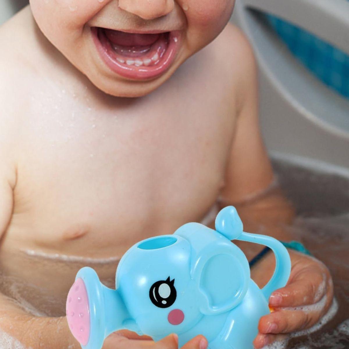 SET 7 JUGUETE PARA EL BAÑO REGADERA FORMA ELEFANTE LAU-9