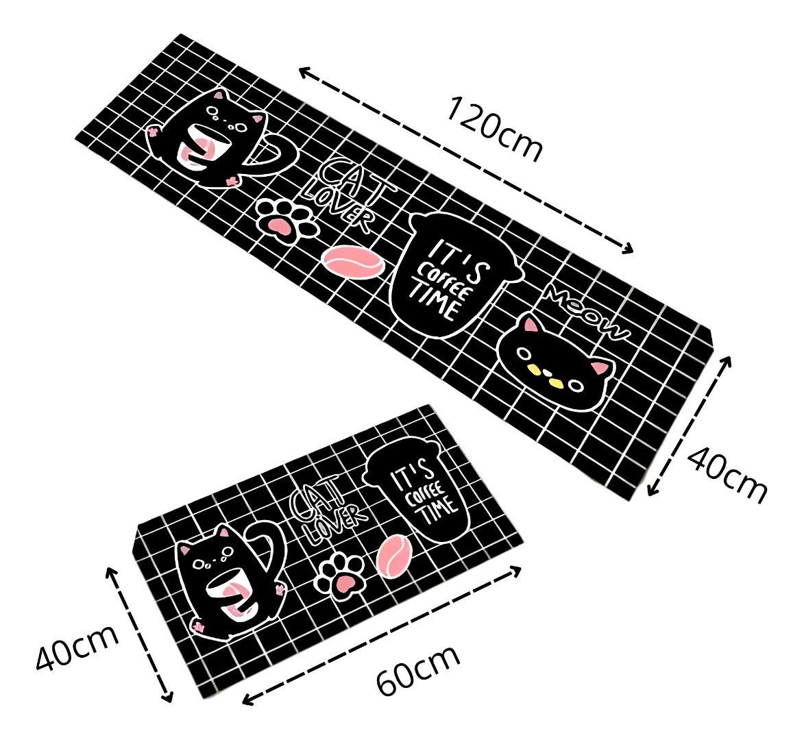 Alfombra Piso Cocina Antideslizante Decorativa 2 Piezas Jhn-9