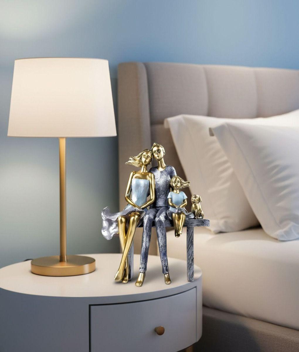 Figura Decorativa Adorno Familia Pareja Estatua Hogar Jhn-7