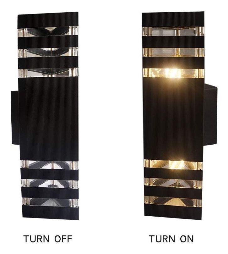 Lámpara Aplique Pared Moderna Triángulo Negro Jhn-2