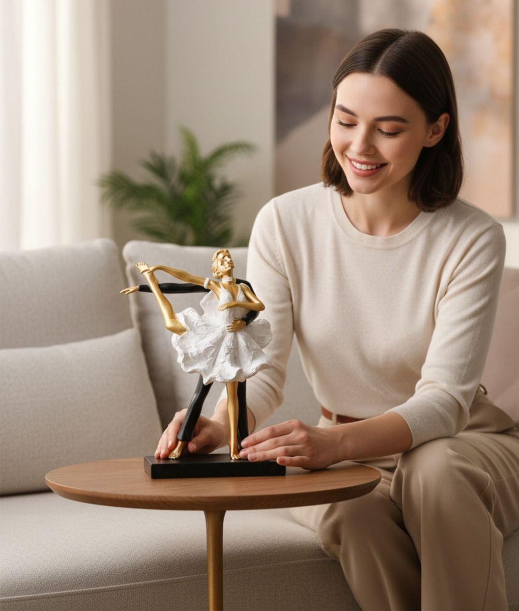 Figura Decorativa Pareja Bailando Estatua Ballet Adorno Jhn-2
