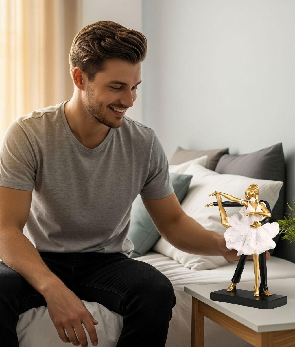 Figura Decorativa Pareja Bailando Estatua Ballet Adorno Jhn-3