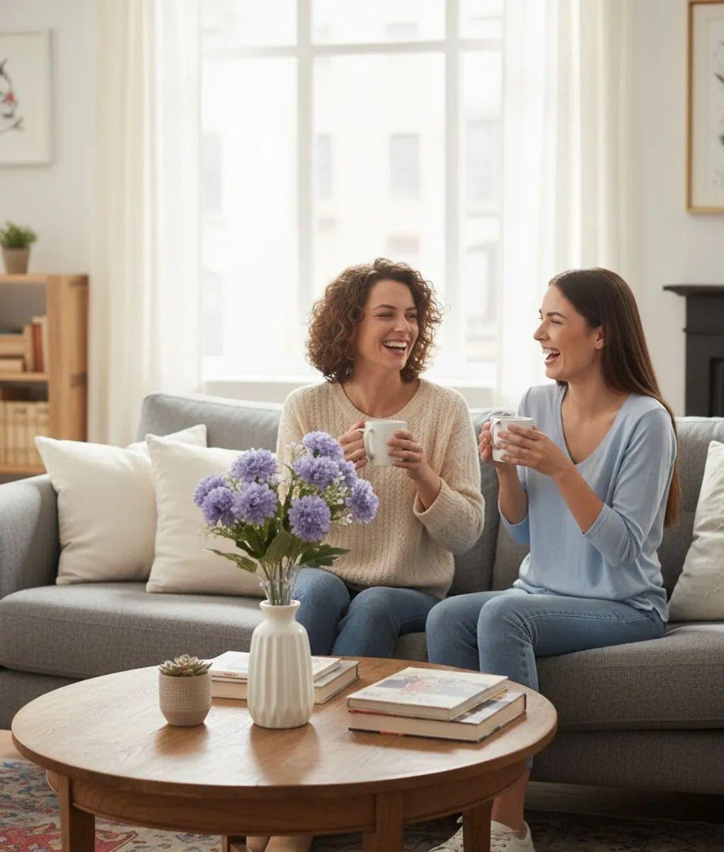 Set 5 Ramo Flores Artificiales Inspiración Floral Adorno Jhn-2