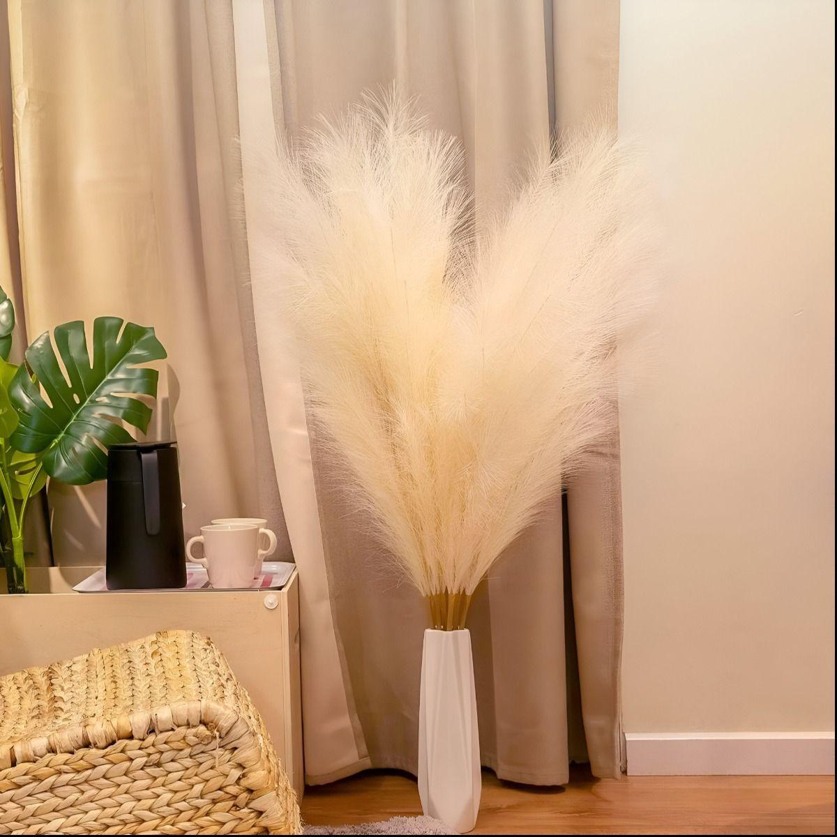 Set 2 Tallos Artificiales Decoración Esponjosa Bohemia Jhn-7