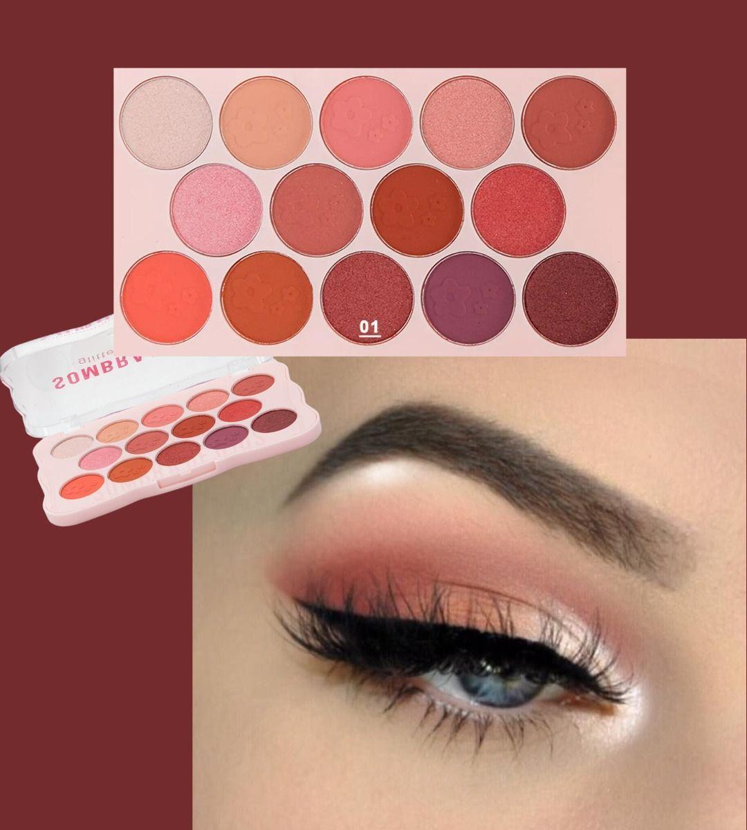 Sombra Ojos Paleta 14 Tonos Vibrante Suave Duradera Jhn-4