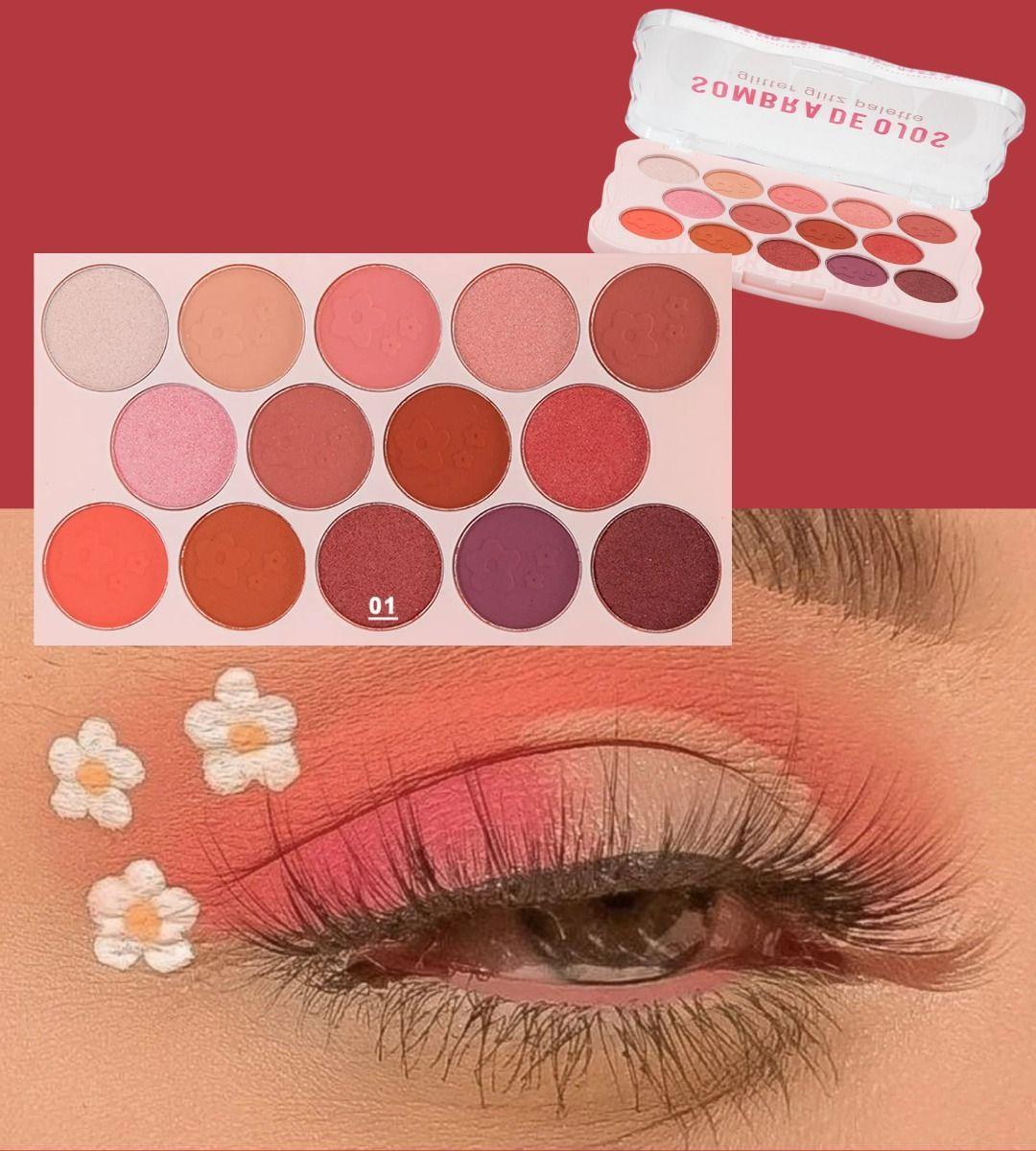 Sombra Ojos Paleta 14 Tonos Vibrante Suave Duradera Jhn-6