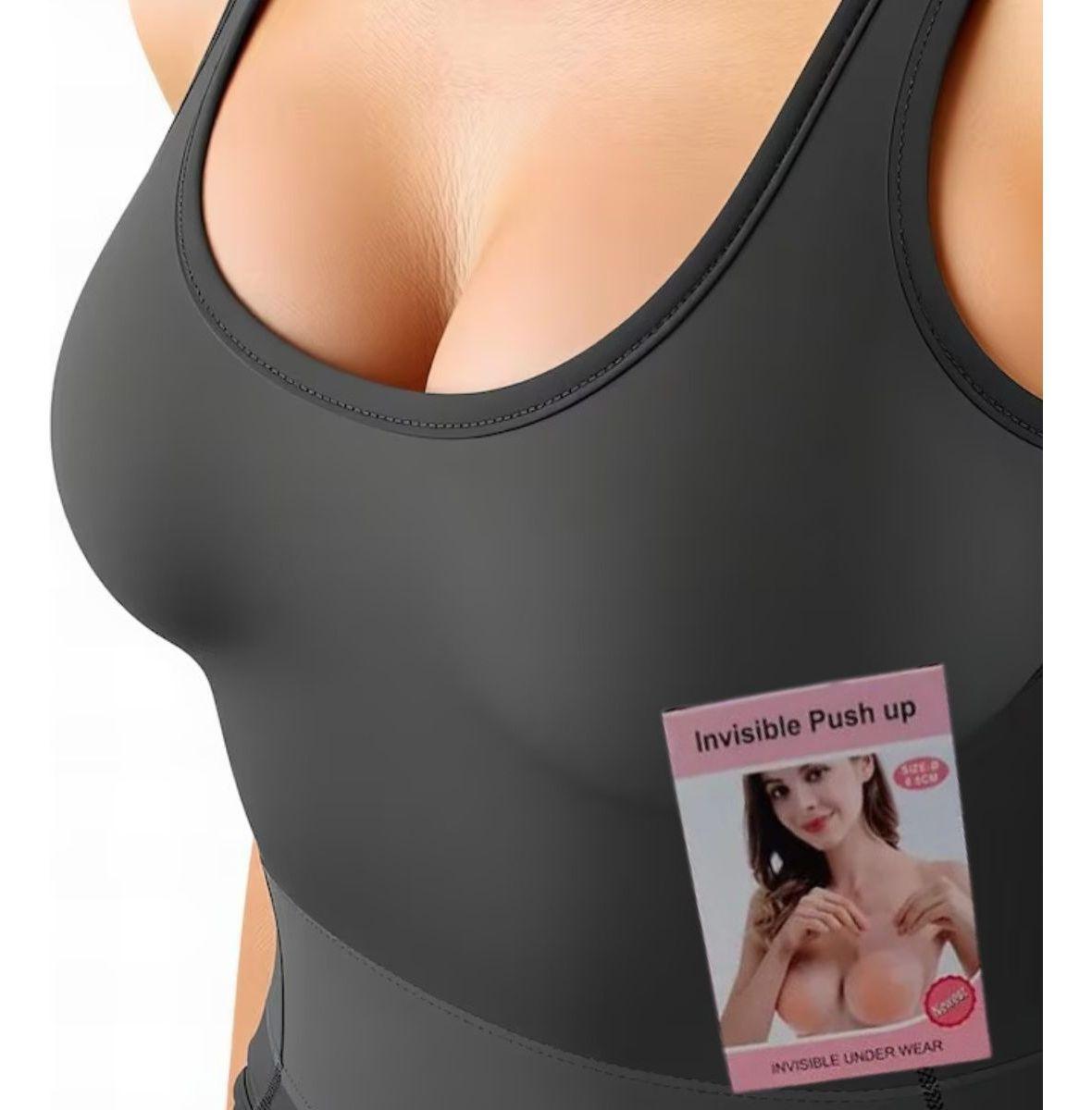 Set 5 Levanta Busto Invisible Silicona Cubre Pezón Jhn-5