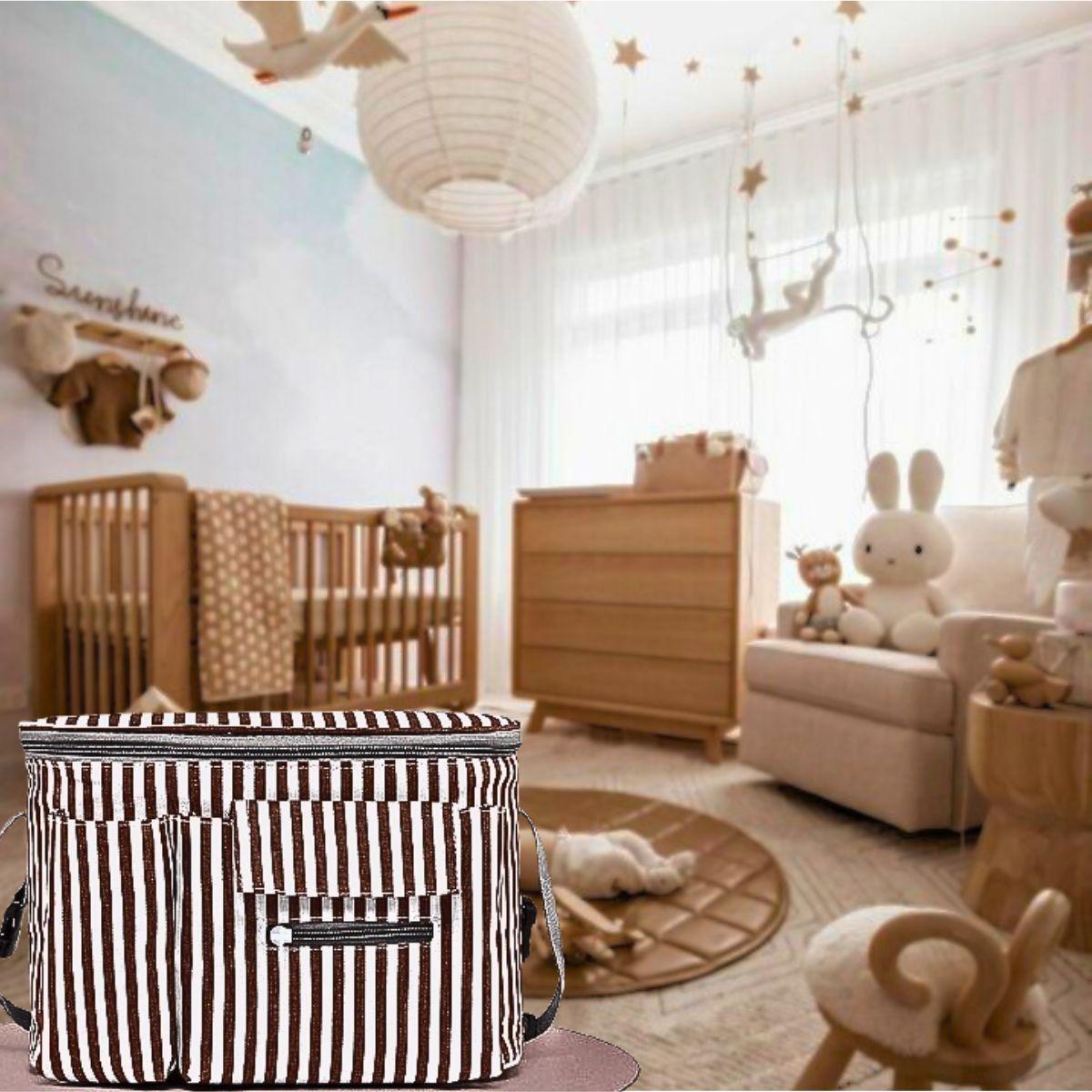 Mochila Pañalera Bolso Maternal Impermeable Mama Bebe Lau-1