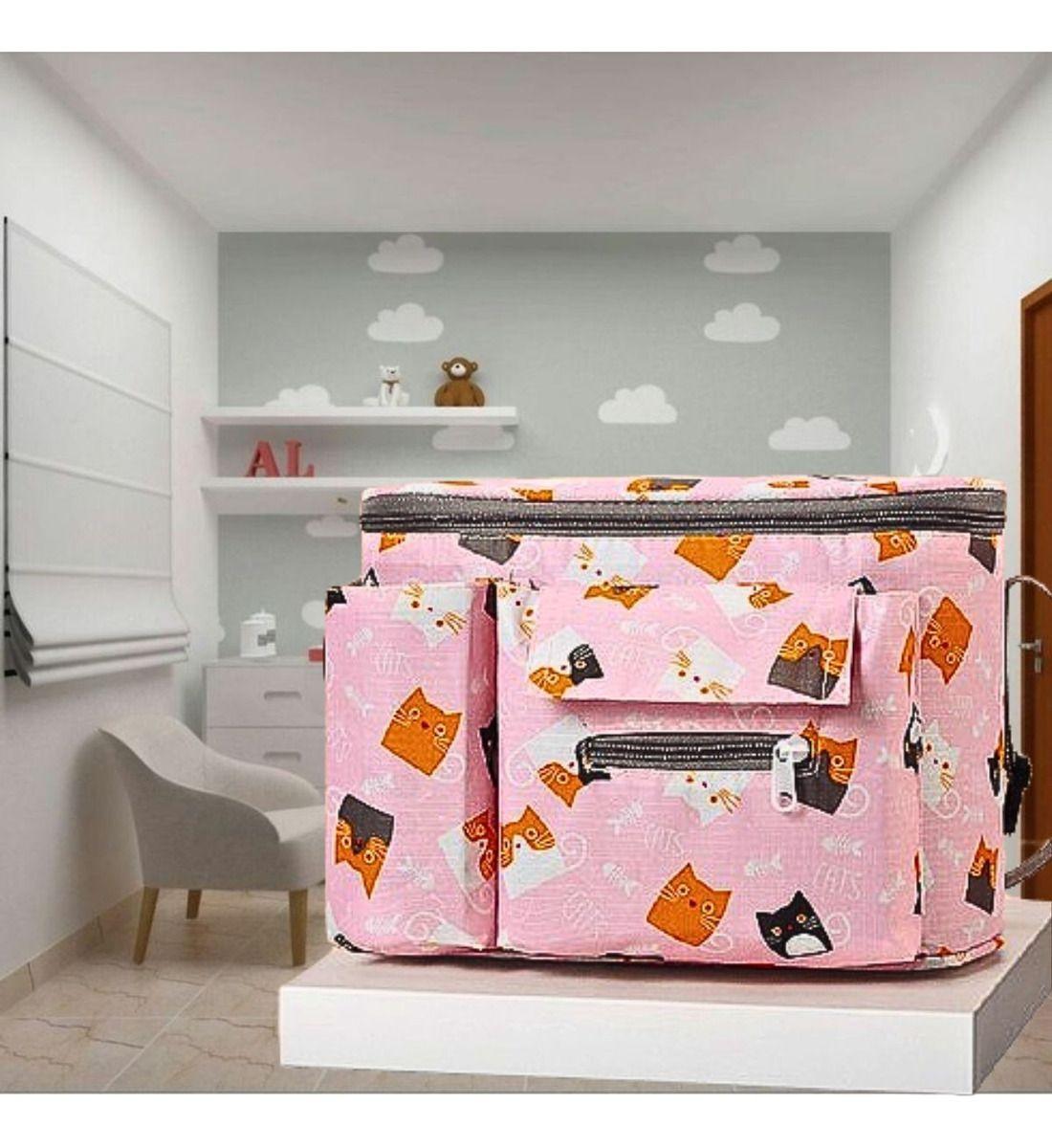 Mochila Pañalera Bolso Maternal Impermeable Mama Bebe Lau-2