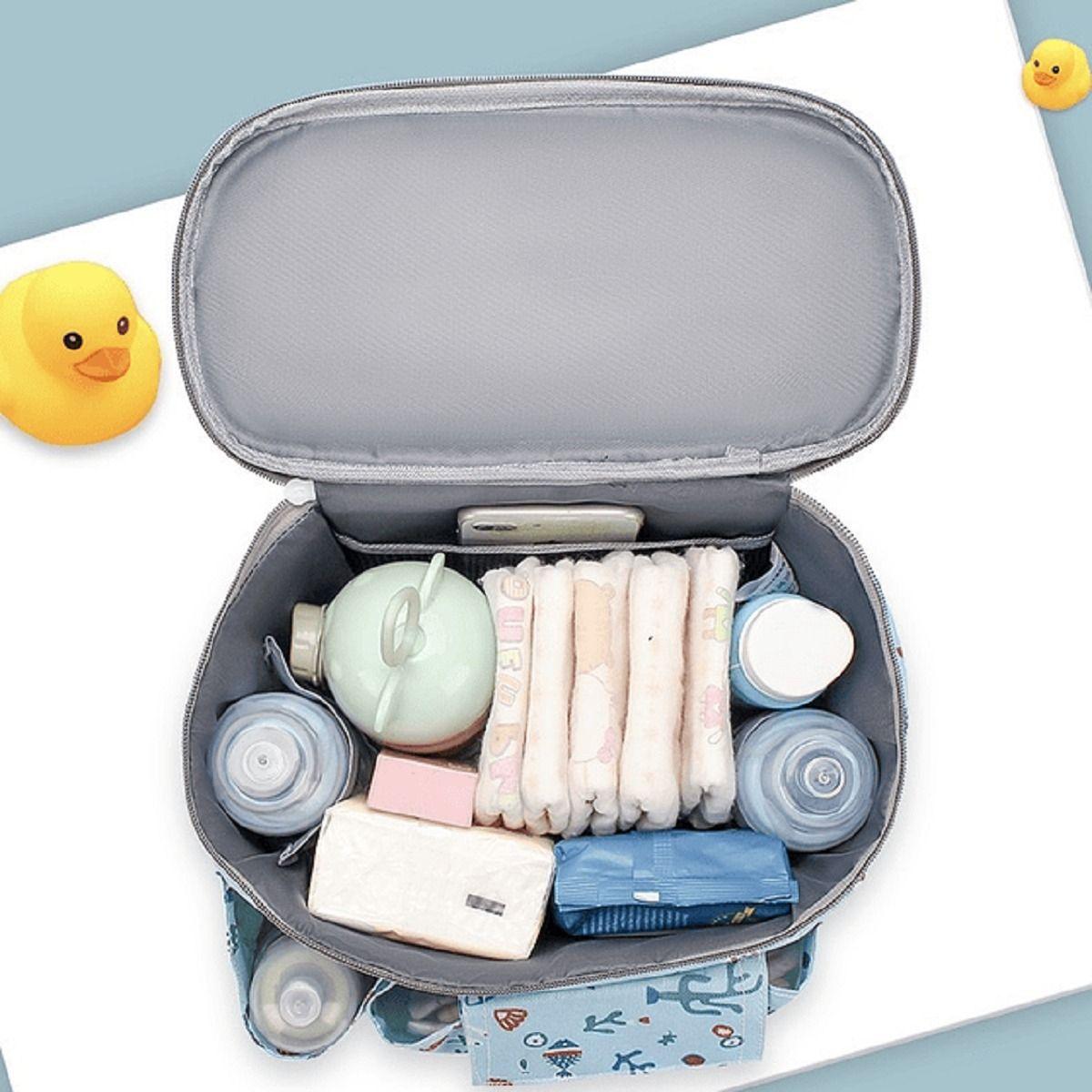 Mochila Pañalera Bolso Maternal Impermeable Mama Bebe Lau-6