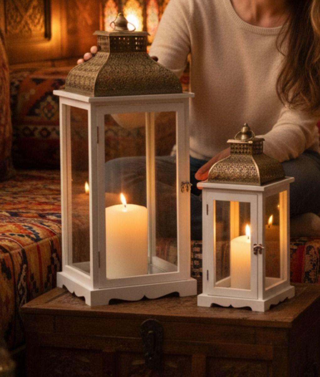 Set 2 Portavelas Decorativos Adorno Colgante Candelabros Jhn-4