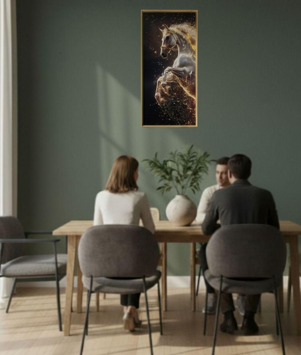 Cuadro Decorativo Arte Corcel Místico Adorno Pared Jhn-4