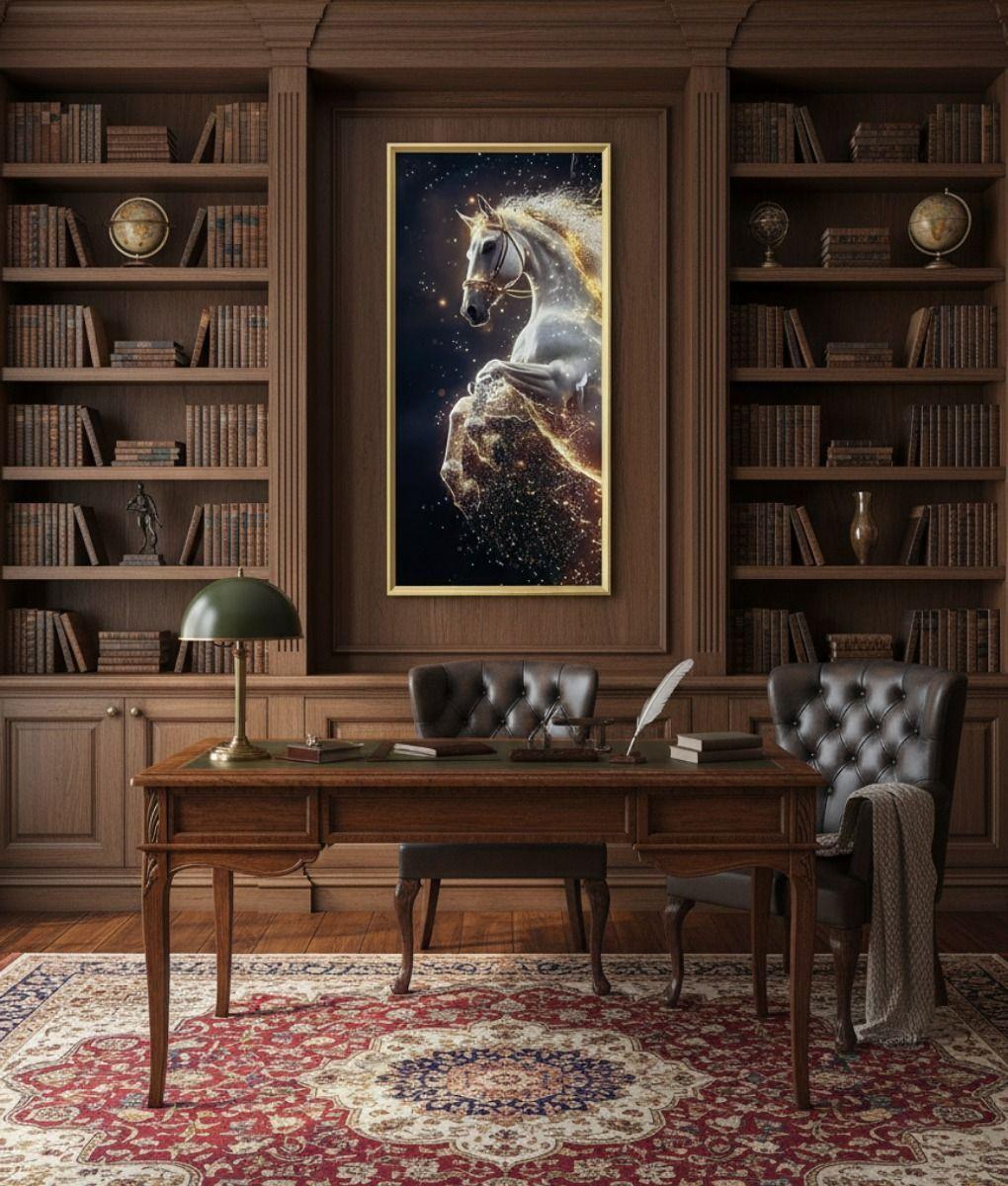 Cuadro Decorativo Arte Corcel Místico Adorno Pared Jhn-6