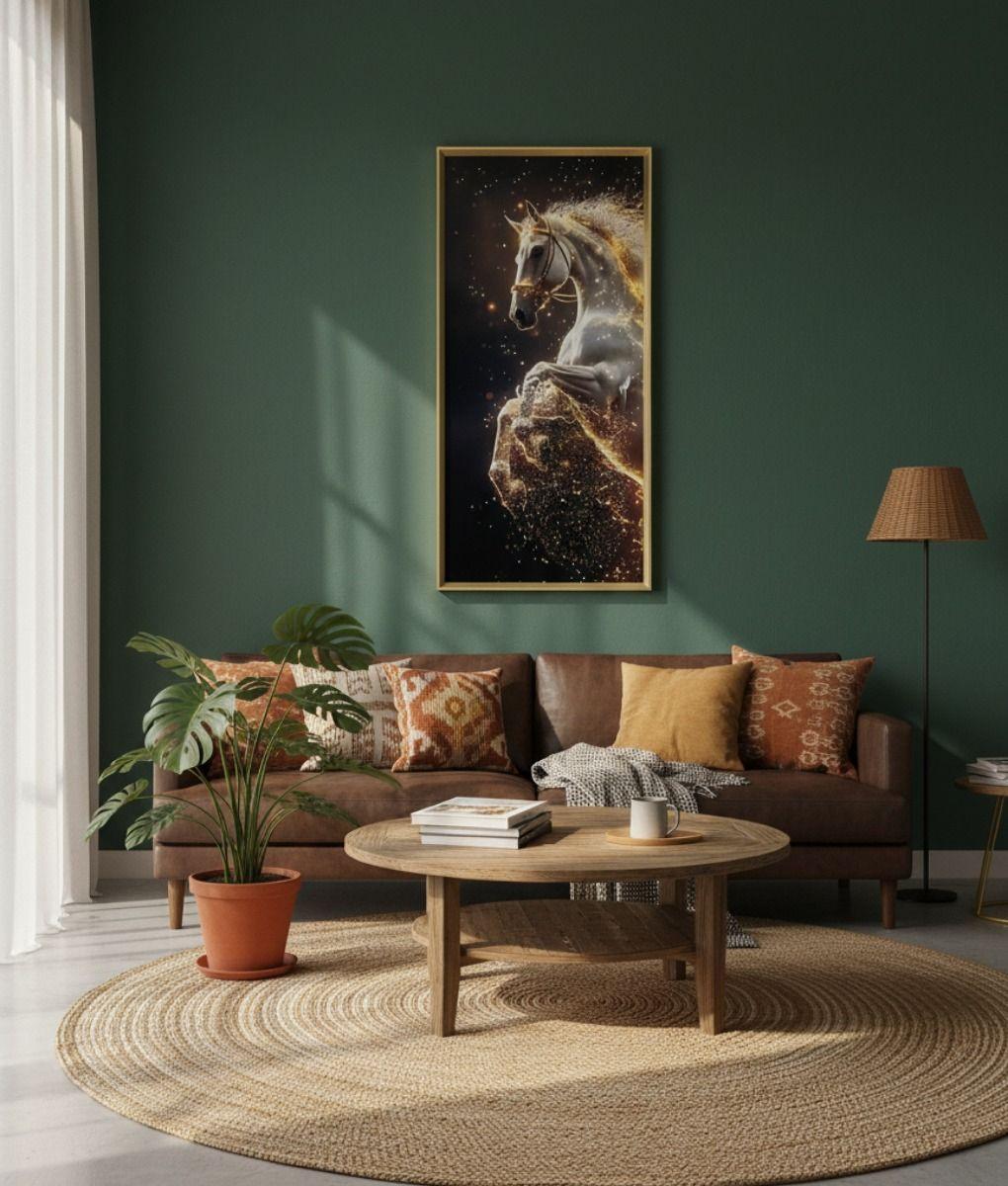 Cuadro Decorativo Arte Corcel Místico Adorno Pared Jhn-8