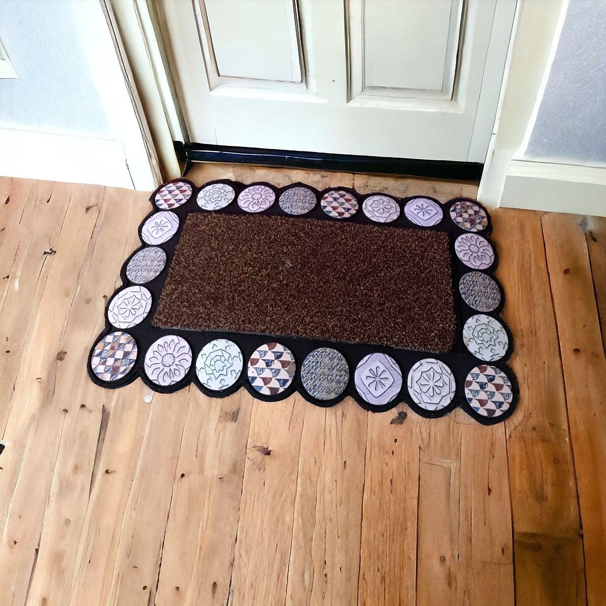 Alfombra Decorativa Goma 3D Interior Exterior Jhn-9