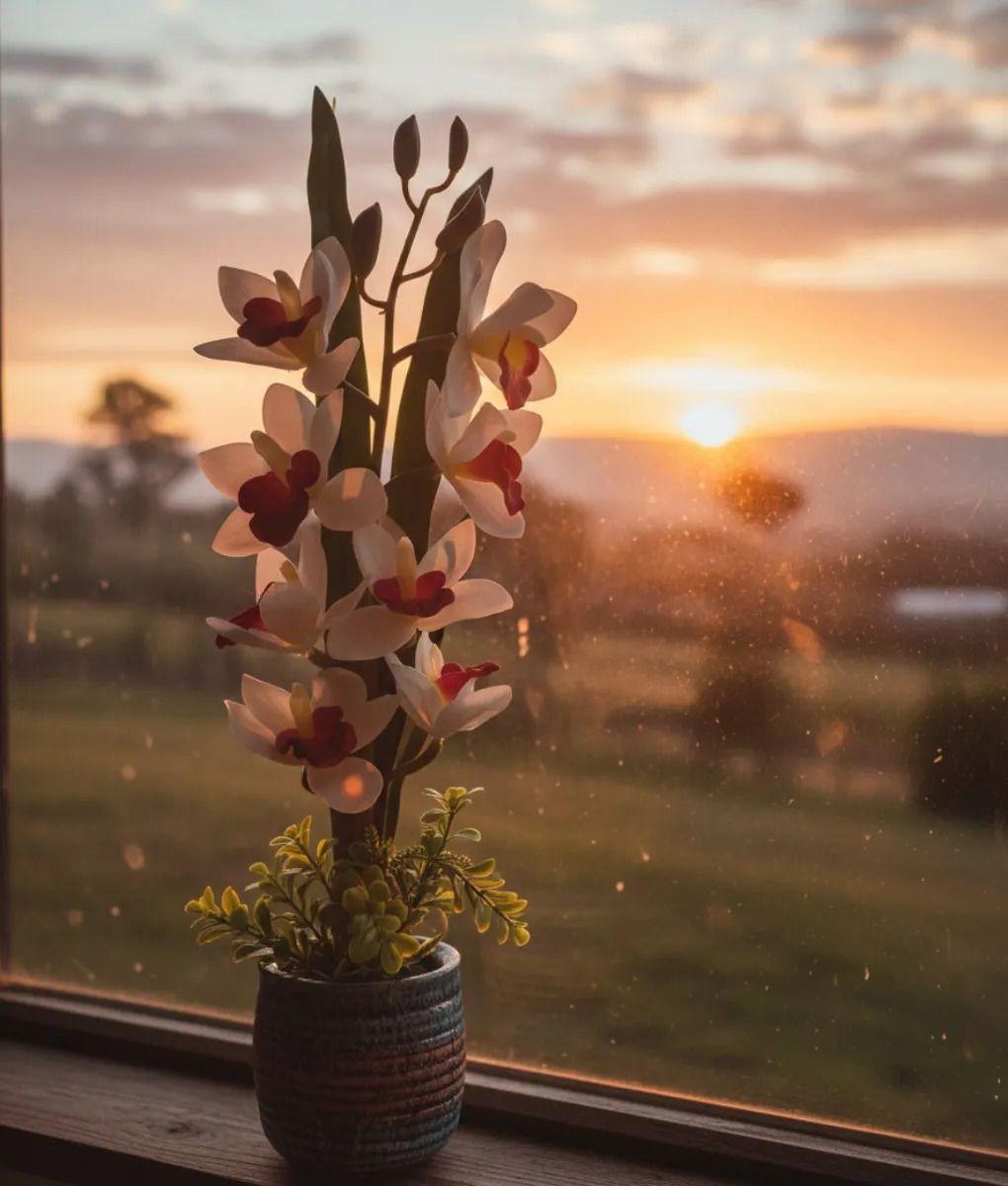 Planta Decorativa Artificial Tropical Elegante Floral Jhn-9