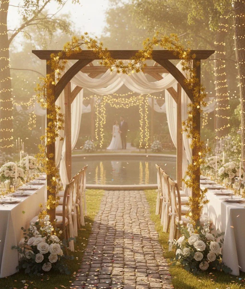 Set 2 Enredadera Floral Decorativa Diseño Caída Natural Jhn-3