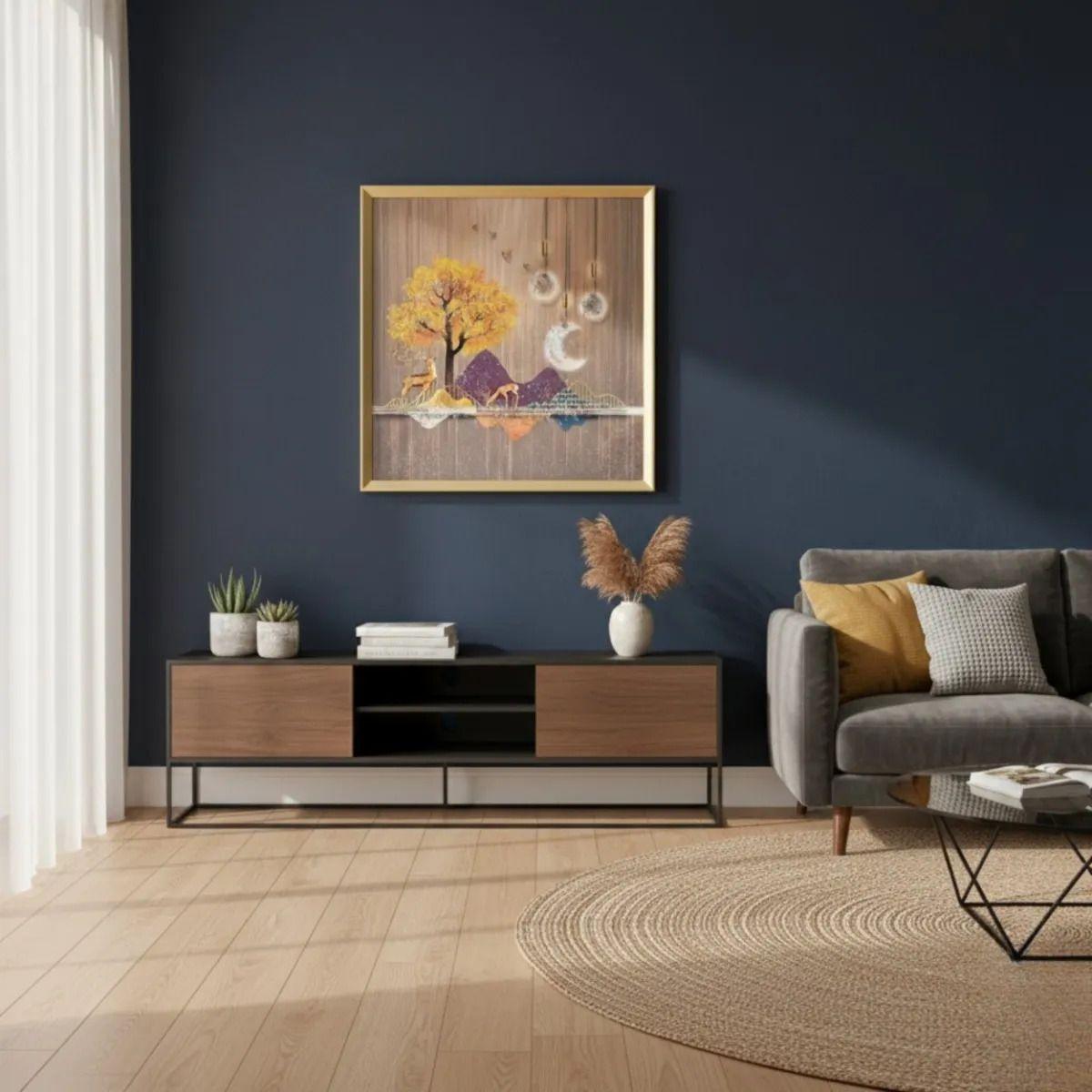 Cuadro Decorativo Moderno Relieve Estilo Naturaleza Jhn-6