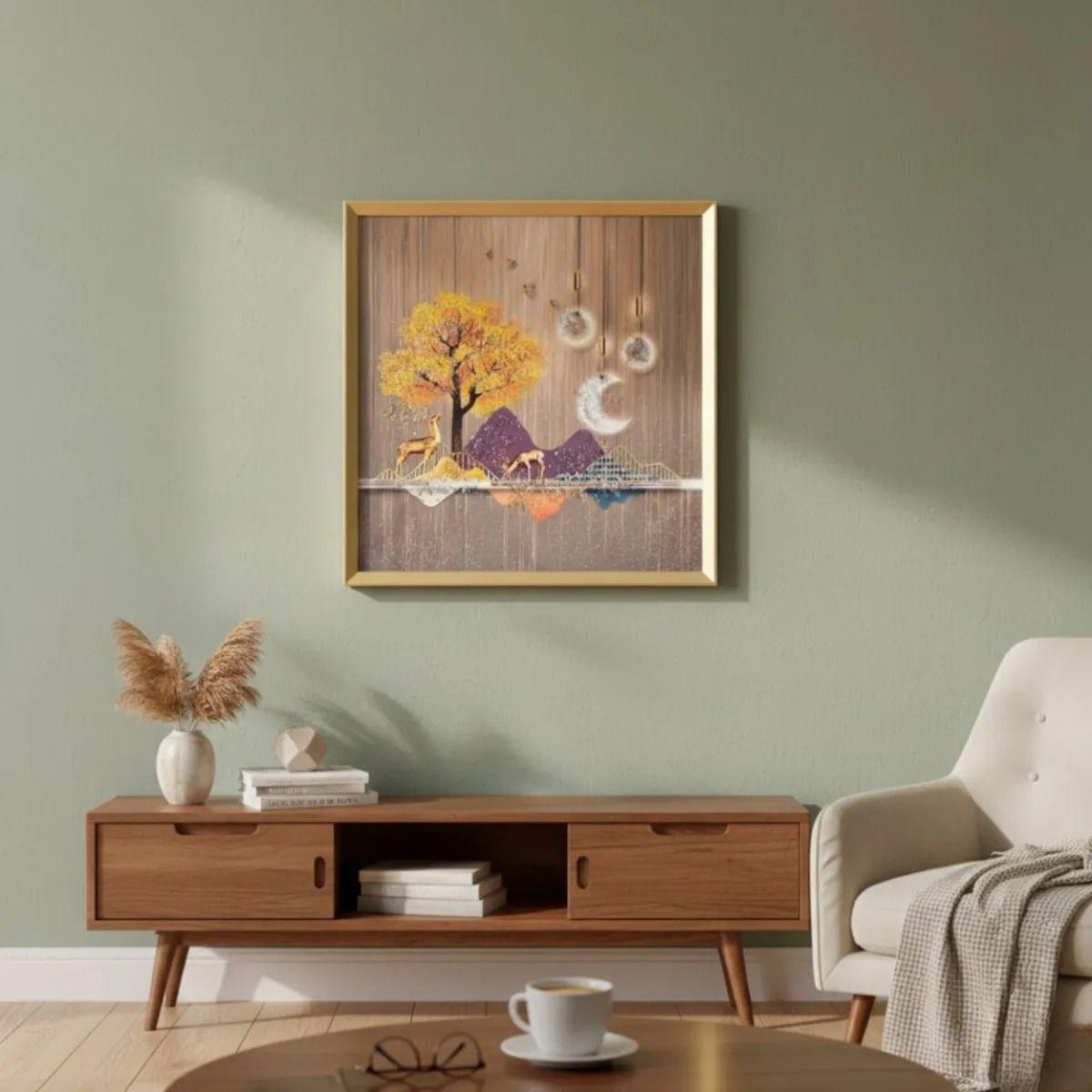 Cuadro Decorativo Moderno Relieve Estilo Naturaleza Jhn-9