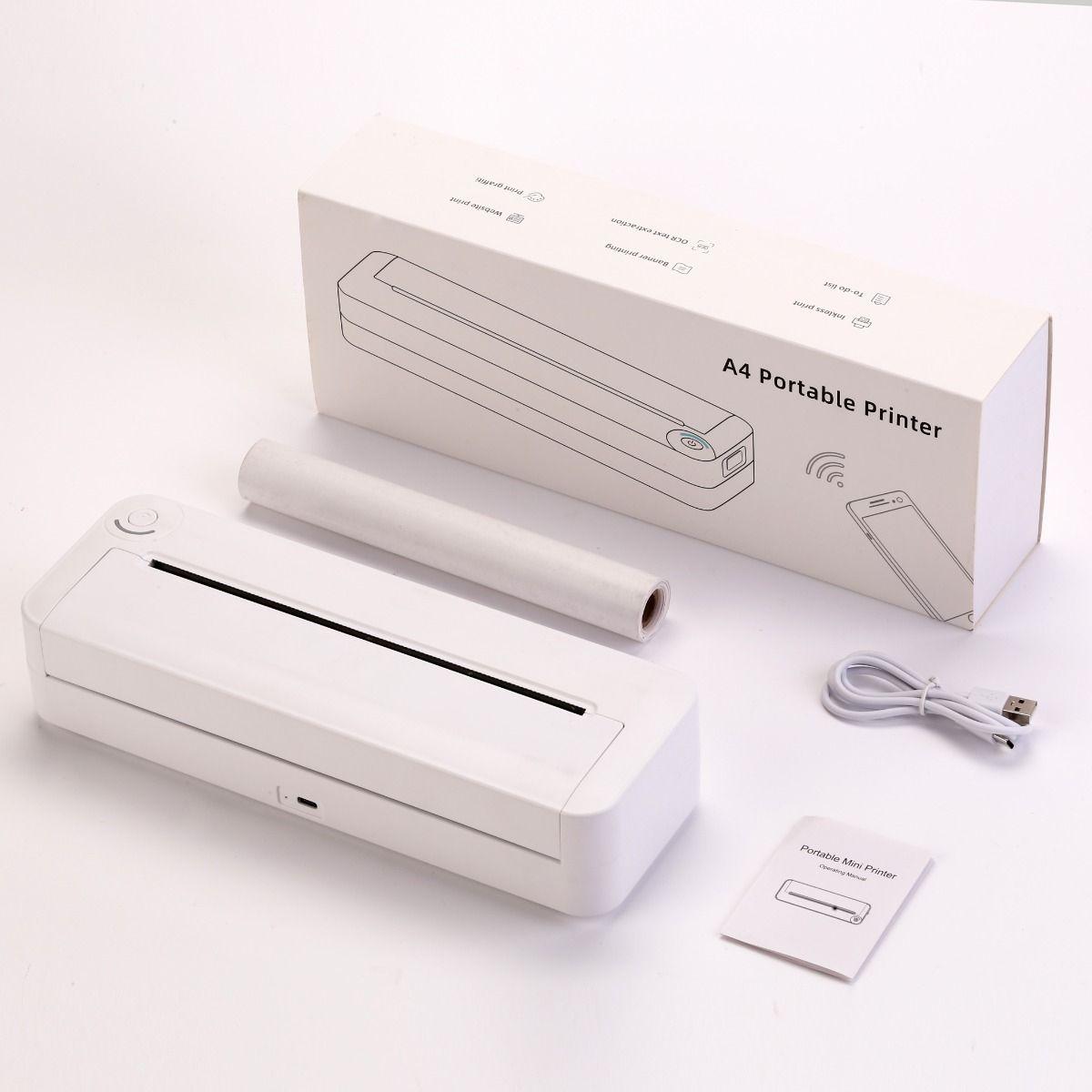 Impresora Portátil Mini Térmica Inalámbrica Bluetooth A4-1