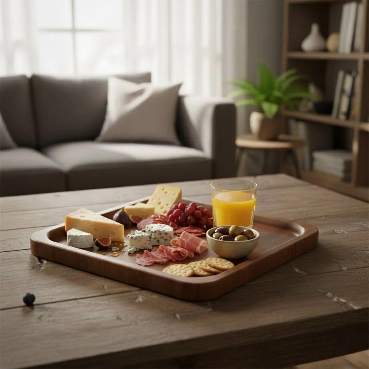 Set 3 Bandeja Decorativa Multiuso Diseño Minimalista Jhn-7