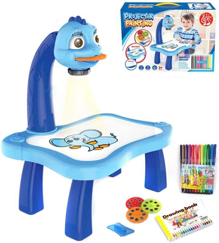 Juguete Mesa Pintura Proyector Escribir Dibujar Niño Lau-3